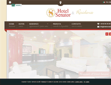 Tablet Screenshot of hotelsenator.it