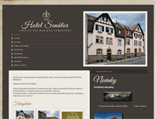 Tablet Screenshot of hotelsenator.cz